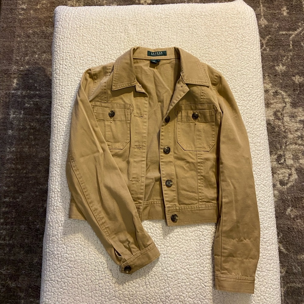 Lauren Ralph Lauren Khaki Jean Jacket